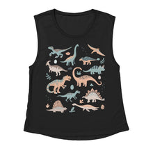 Load image into Gallery viewer, Boho Dinosaur Muscle Tank - Tiny Beast Designs