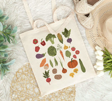 Load image into Gallery viewer, Garden Veggies Tote Bag