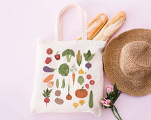 Load image into Gallery viewer, Garden Veggies Tote Bag