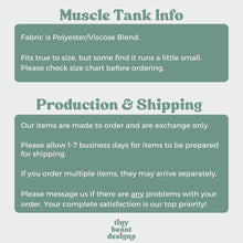 Load image into Gallery viewer, Dinosauria Muscle Tank - Tiny Beast Designs