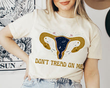 Load image into Gallery viewer, Don&#39;t Tread on Me Uterus Shirt - Tiny Beast Designs
