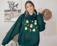 Load image into Gallery viewer, Garden Frog Hoodie - Tiny Beast Designs
