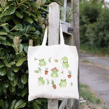Load image into Gallery viewer, Garden Frog Tote Bag