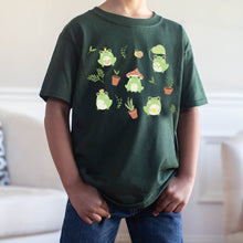 Load image into Gallery viewer, Garden Frog Youth Shirt - Tiny Beast Designs