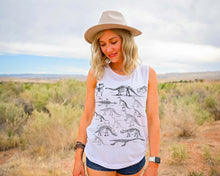 Load image into Gallery viewer, Paleontology Muscle Tank - Tiny Beast Designs