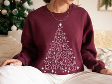 Load image into Gallery viewer, Rabbit Christmas Sweatshirt - Tiny Beast Designs