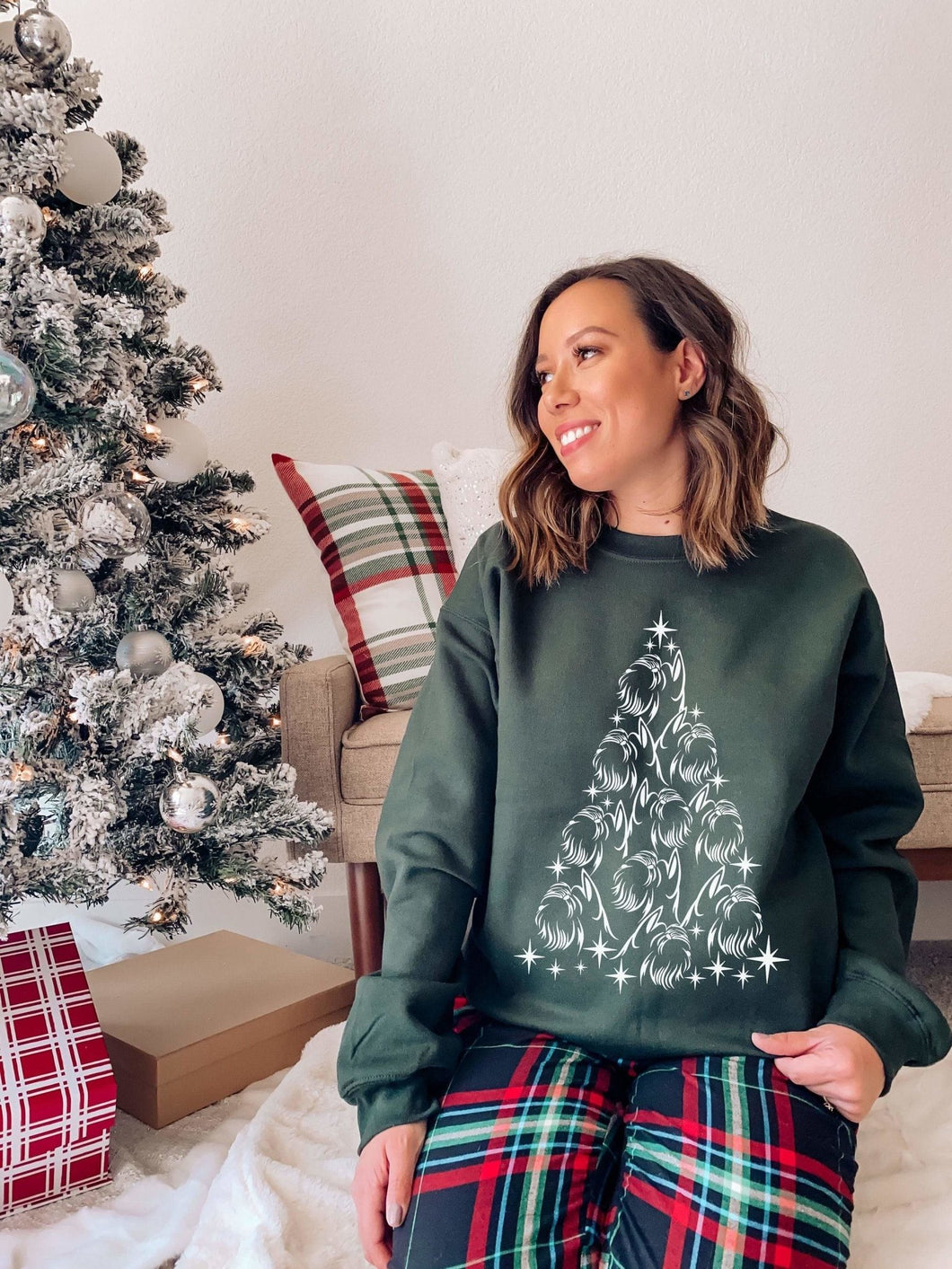 Schnauzer Christmas Sweatshirt - Tiny Beast Designs