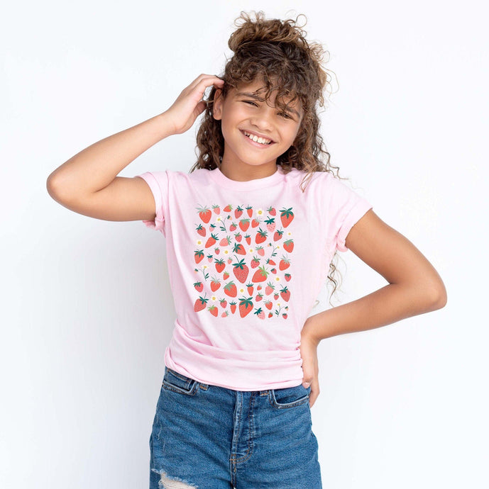 Strawberry Fields Youth Shirt - Tiny Beast Designs