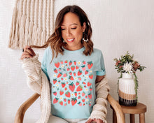 Load image into Gallery viewer, Strawberry Print Shirt - Tiny Beast Designs