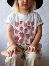 Load image into Gallery viewer, Sweet Strawberries Toddler Tee - Tiny Beast Designs
