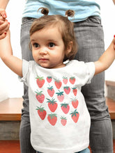 Load image into Gallery viewer, Sweet Strawberries Toddler Tee - Tiny Beast Designs
