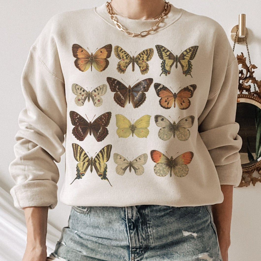 Butterfly Print Sweatshirt