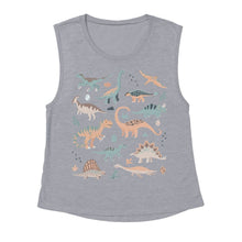 Load image into Gallery viewer, Boho Dinosaur Muscle Tank - Tiny Beast Designs
