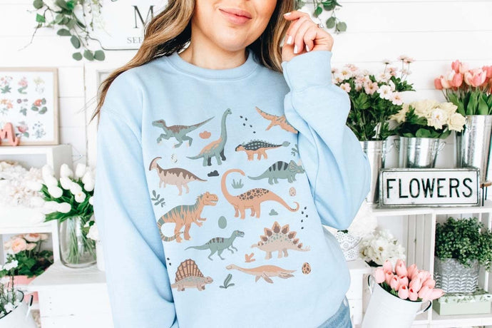 Boho Dinosaur Sweatshirt - Tiny Beast Designs