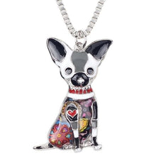 Load image into Gallery viewer, Chihuahua Enamel Necklace - Tiny Beast Designs
