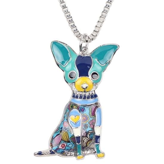Chihuahua Enamel Necklace - Tiny Beast Designs