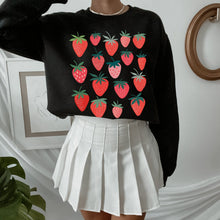Load image into Gallery viewer, Cottagecore Strawberry Sweatshirt - Tiny Beast Designs
