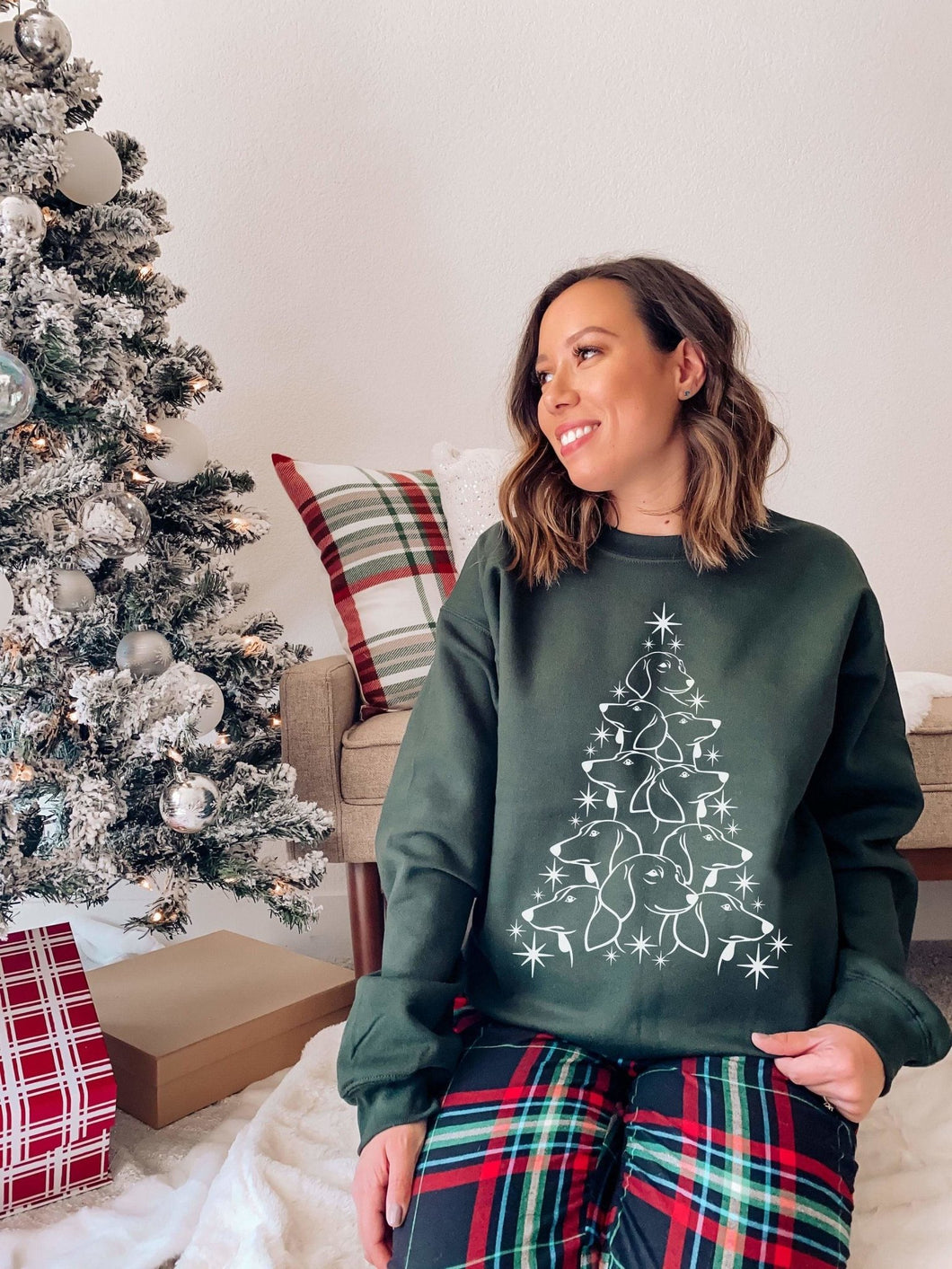 Dachshund Christmas Sweatshirt - Tiny Beast Designs