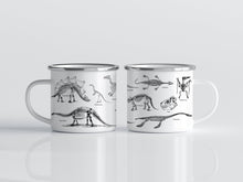 Load image into Gallery viewer, Enamel Paleontology Coffee Mug - Tiny Beast Designs
