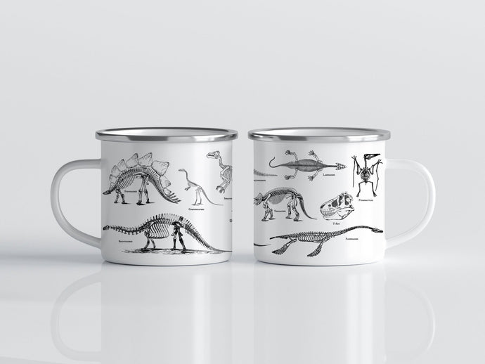 Enamel Paleontology Coffee Mug - Tiny Beast Designs