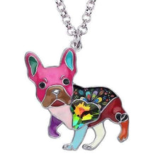 Load image into Gallery viewer, French Bulldog Enamel Necklace - Tiny Beast Designs

