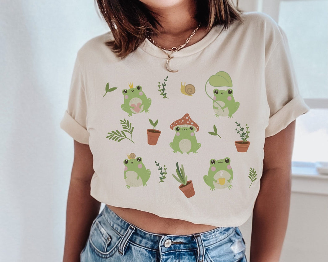 Garden Frog Shirt - Tiny Beast Designs