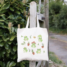 Load image into Gallery viewer, Garden Frog Tote Bag
