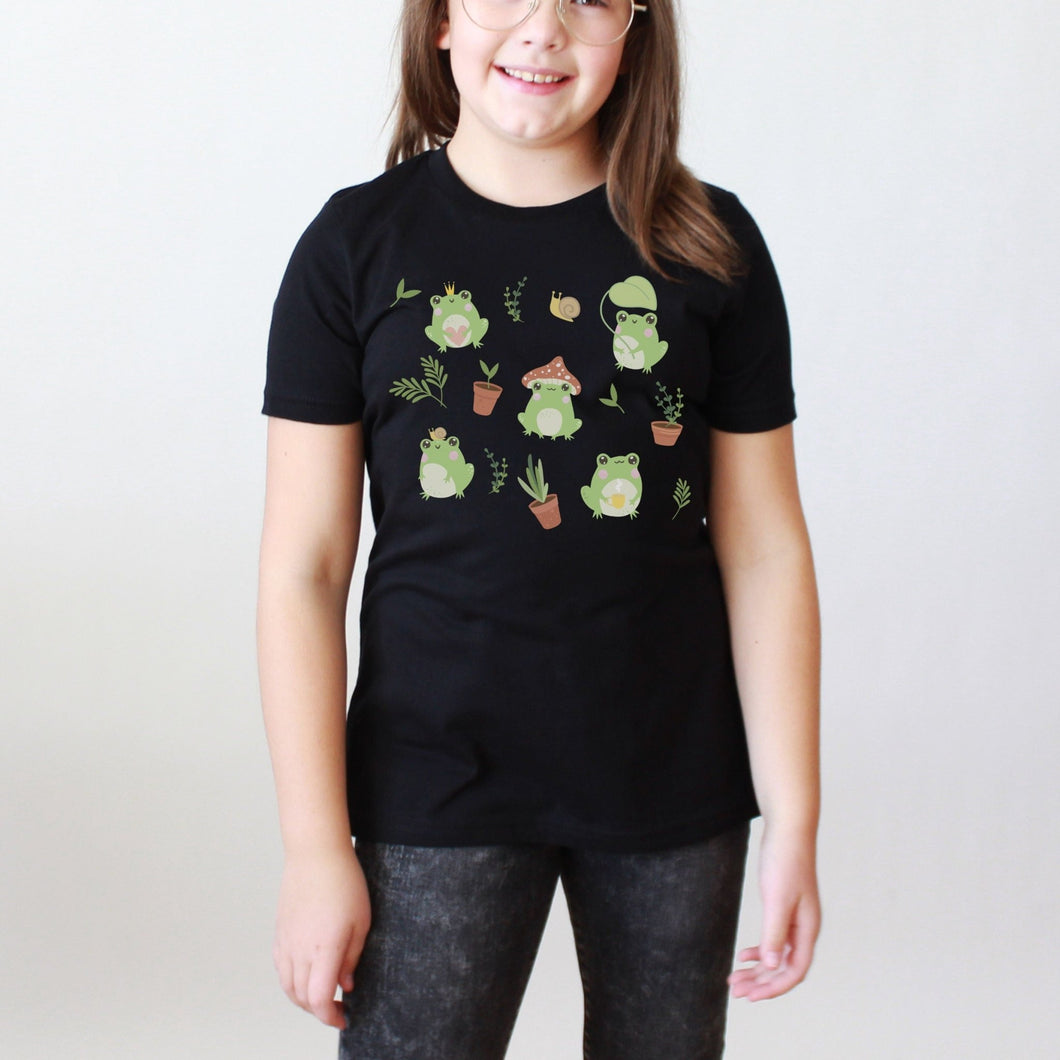 Garden Frog Youth Shirt - Tiny Beast Designs
