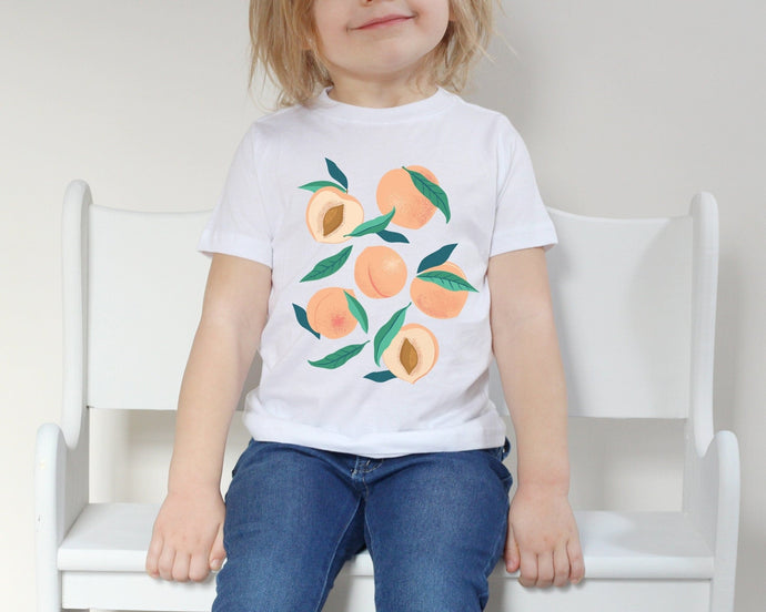 Georgia Peaches Toddler Tee - Tiny Beast Designs