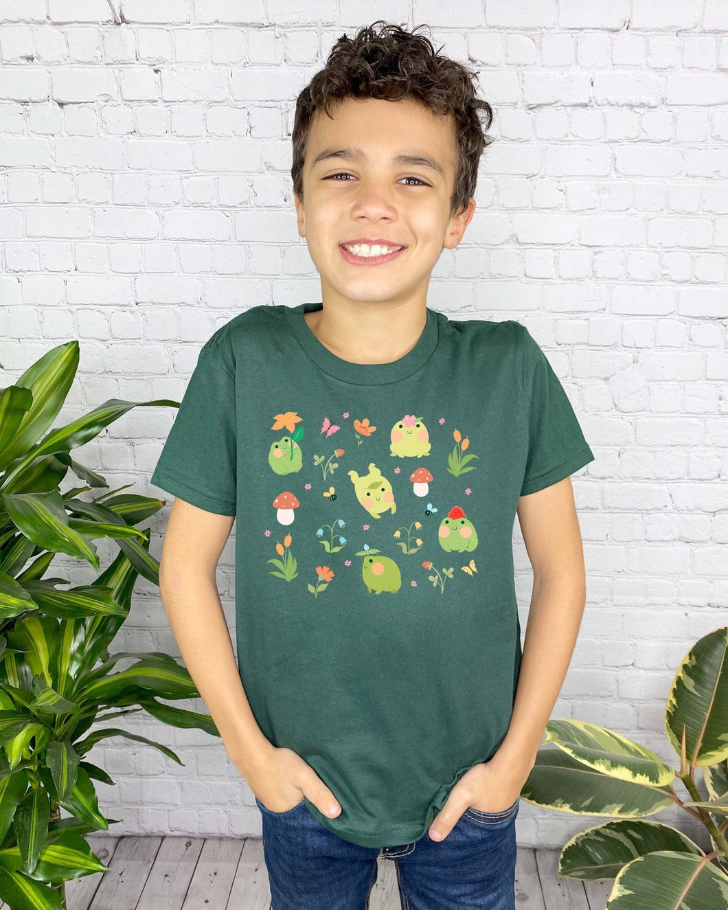 Kawaii Frog Youth Shirt - Tiny Beast Designs