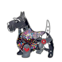 Load image into Gallery viewer, Scottish Terrier Enamel Brooch - Tiny Beast Designs
