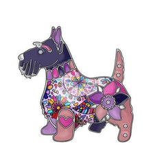 Load image into Gallery viewer, Scottish Terrier Enamel Brooch - Tiny Beast Designs
