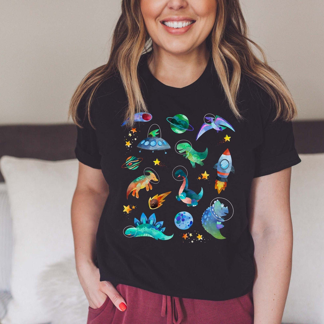 Space Dinosaur Shirt - Tiny Beast Designs