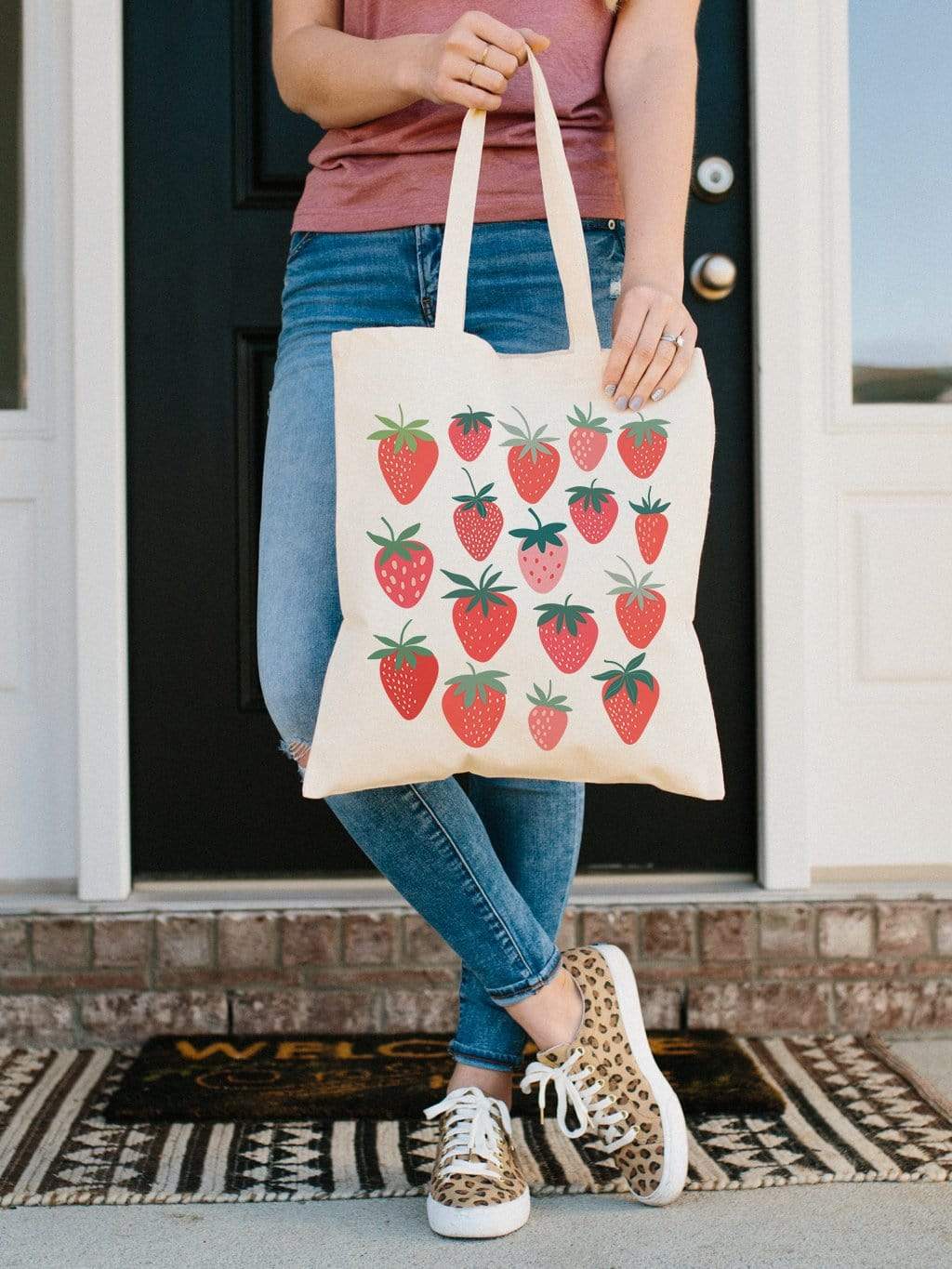 Strawberry Harvest Tote Bag