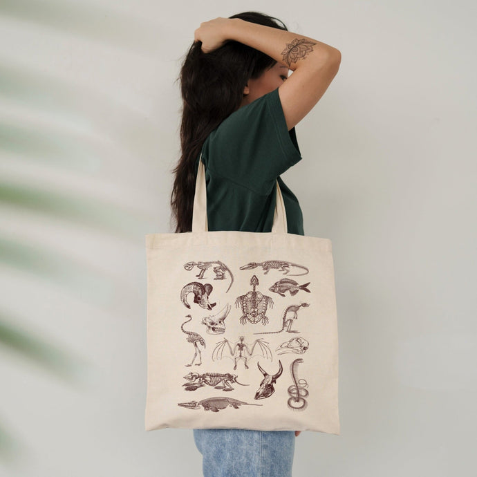 Zooarchaeology Tote Bag - Tiny Beast Designs